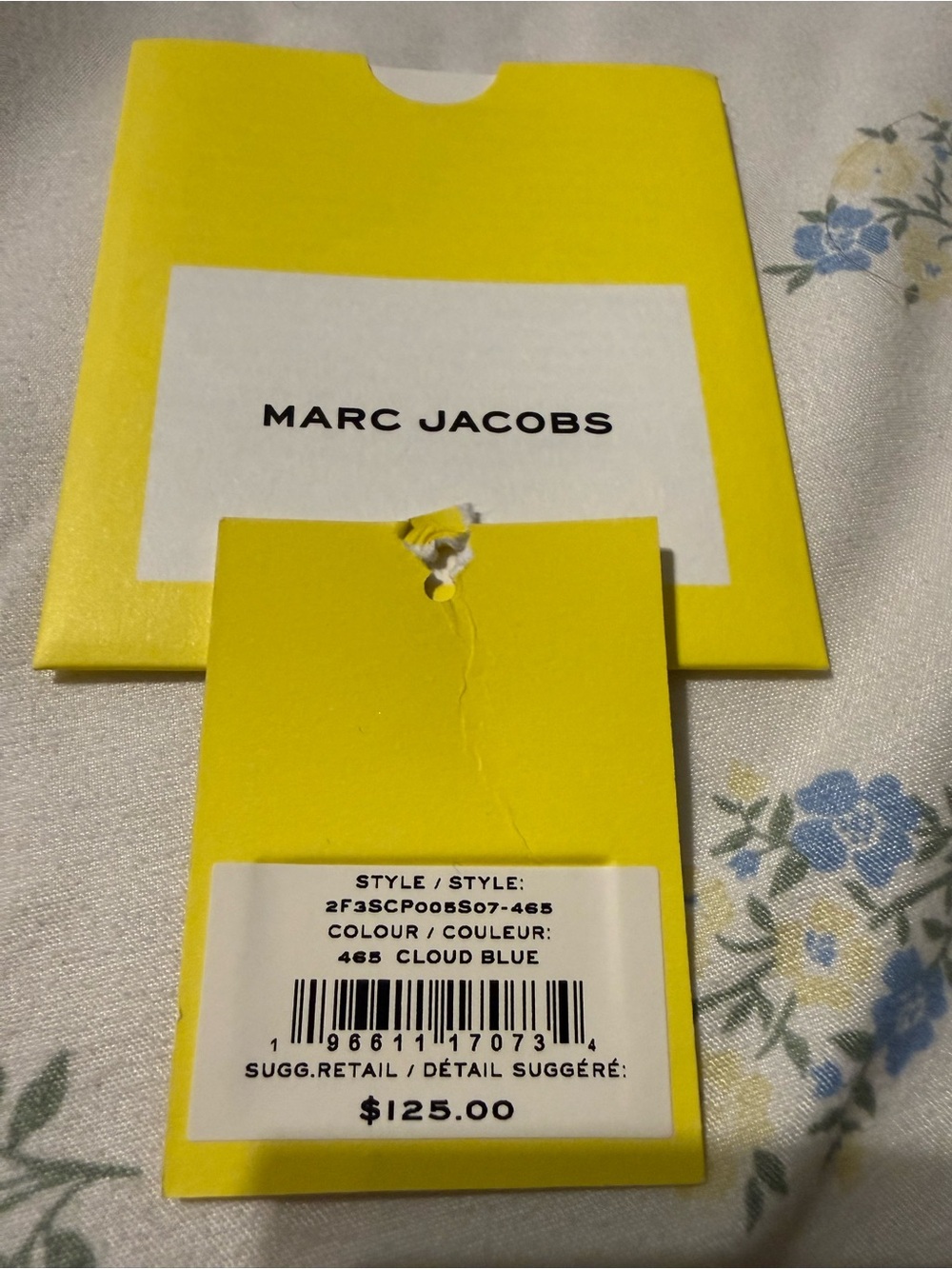 Marc Jacobs the nano tote charm wristlet cloud blue NWT - Picture 8 of 8